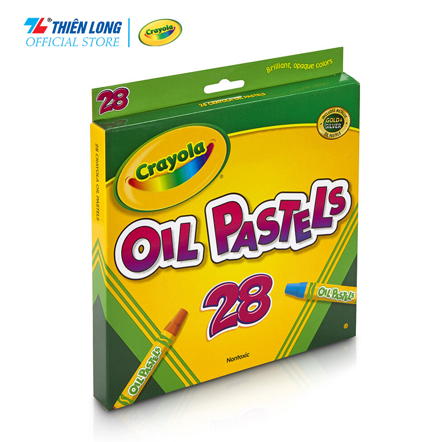 Bộ 28 bút sáp màu Crayola Hexagonal Shape Oil Pastel