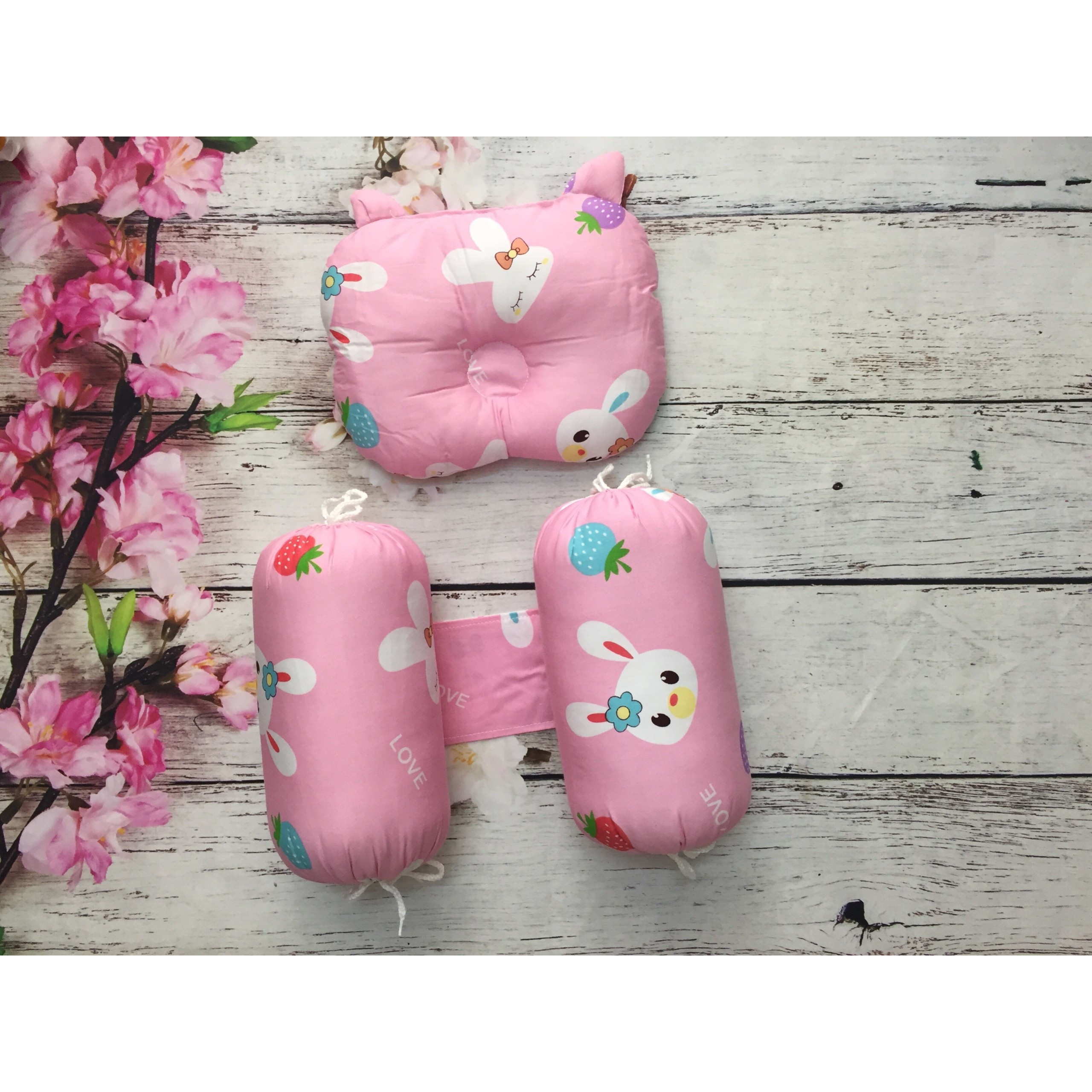 Bộ gối chặn bông cao cấp cho bé