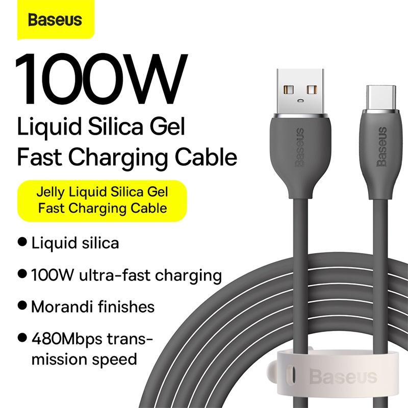 Cáp Sạc Nhanh Type C 100W Baseus Jelly Liquid Silica Gel Fast Charging Data Cable-Hàng chính hãng