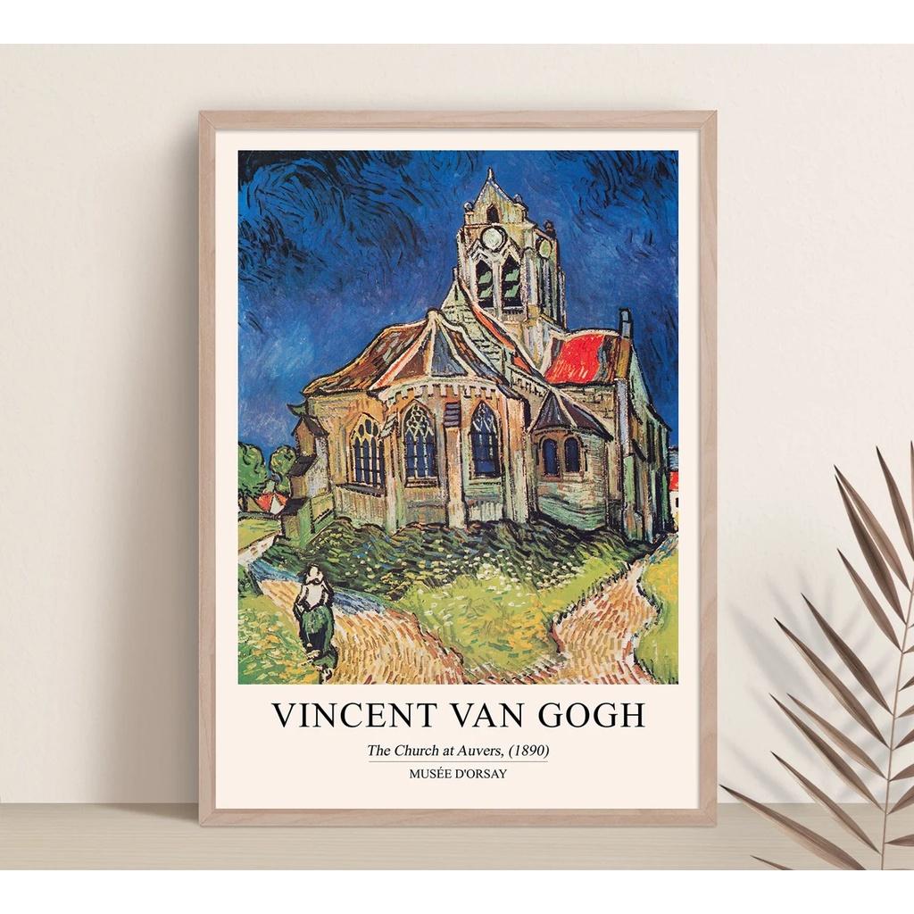 Tranh treo tường Van Gogh, Tiệm Tranh 91, tranh canvas bền nhẹ, tặng kèm đinh treo tranh, nhận in theo yêu cầu