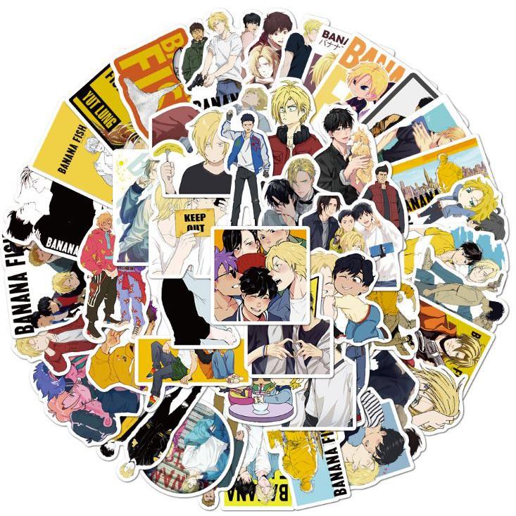 Sticker dán cao cấp Anime Nhật Bản BANANA FISH Cực COOL ms#141