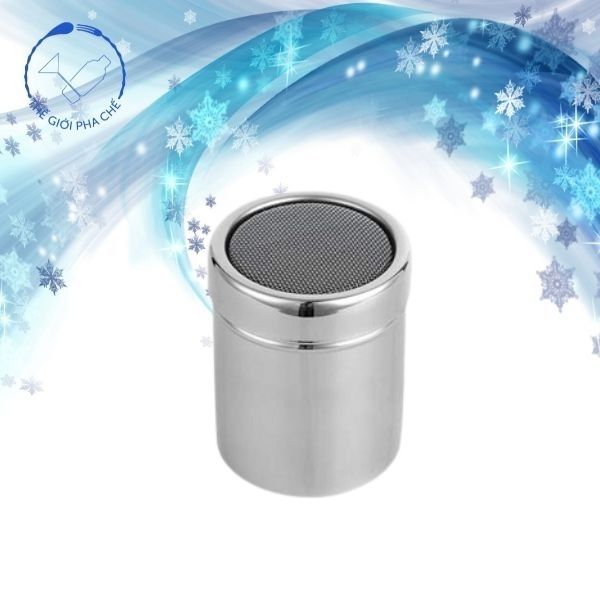 Lọ rắc bột ca cao, matcha chất liệu inox