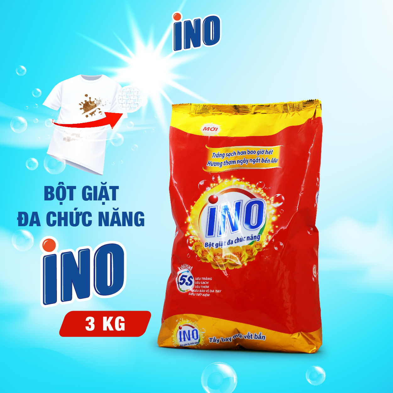 BỘT GIẶT INO ĐA CHỨC NĂNG 3 - 4.5KG