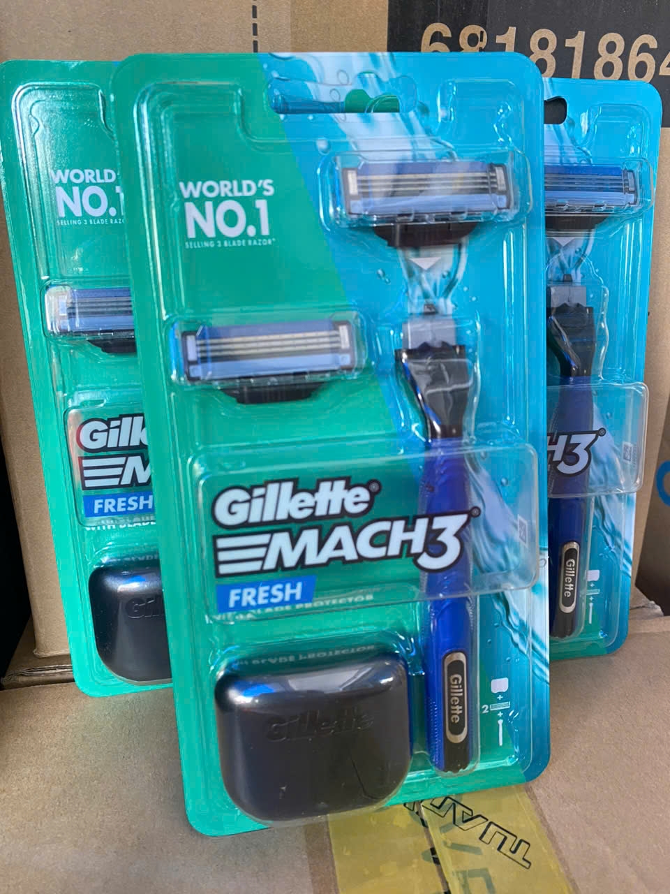 Dao Cạo Râu Gillette Mach3+ New (1 Cán + 2 Lưỡi)