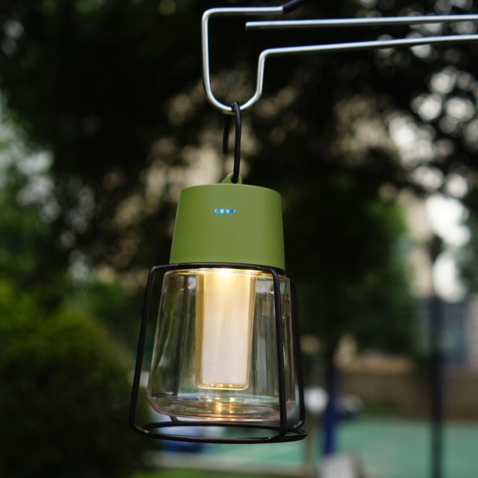 Camping Lantern Ambient Light USB Camp Lantern Hanging Portable Outdoor Light Lamp Camping Lamp Tent Lamp for BBQ Hiking Backpacking Fishing