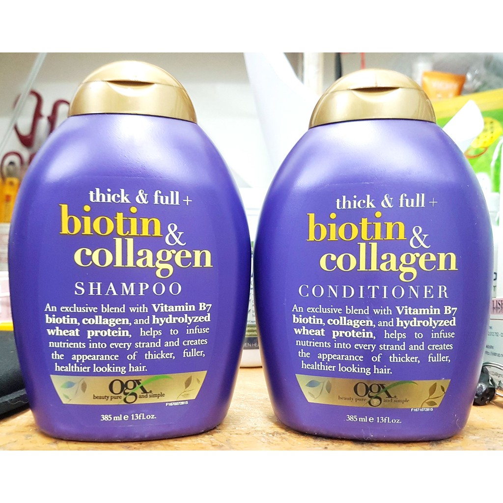 Dầu Xả Ogx Biotin &amp; Collagen Conditioner 385ml