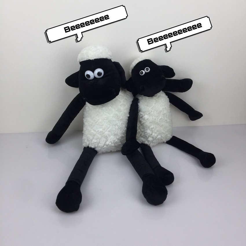 Gấu Bông Cừu Shaun The Sheep Cao Cấp 2T Siêu Đàn Hồi, Mềm Mịn, Kết Hợp Vải Nhung Co Giãn