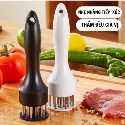 Dụng cụ châm bì , châm thịt , làm mềm thịt , giúp thịt ngấm gia vị nhanh , da giòn và ngon hơn