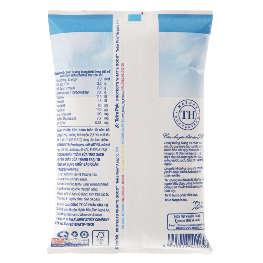 Thùng Sữa Tươi Tiệt Trùng Ít Đường TH True Milk