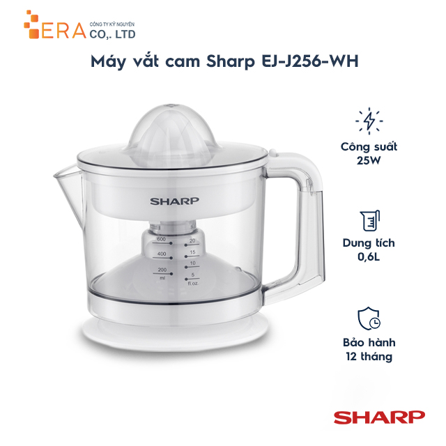 Máy Vắt Cam SHARP EJ-J256-WH - Hàng Chính Hãng