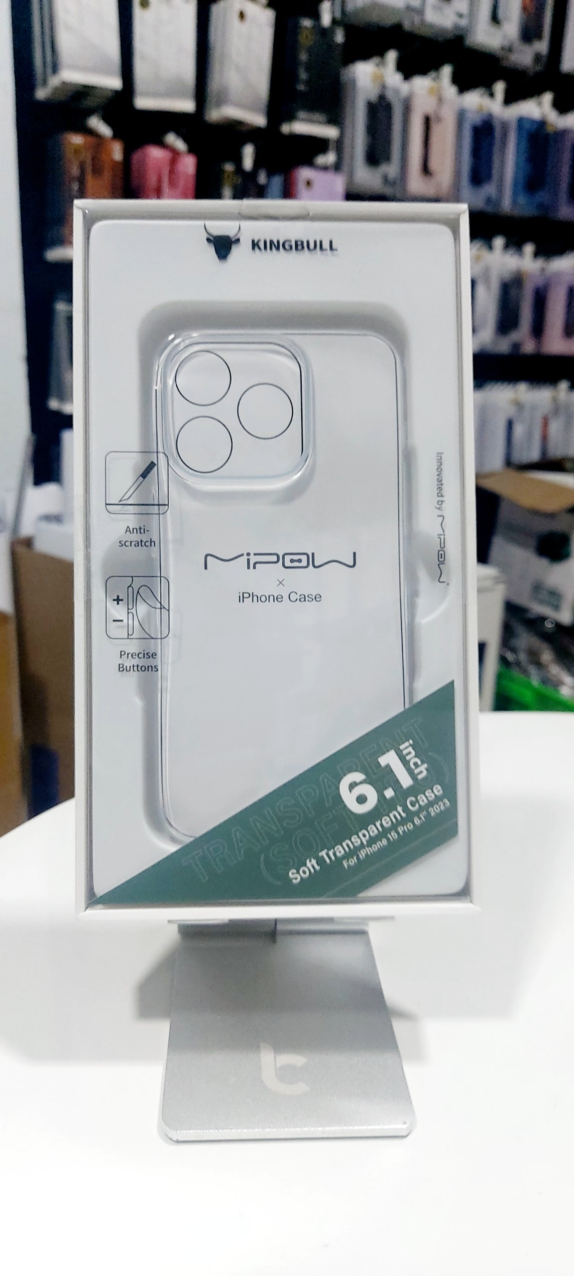 Ốp Silicon Trong Suốt Mipow Ultra Thin transparent Dành Cho iPhone 15 Series Hàng Chính Hãng