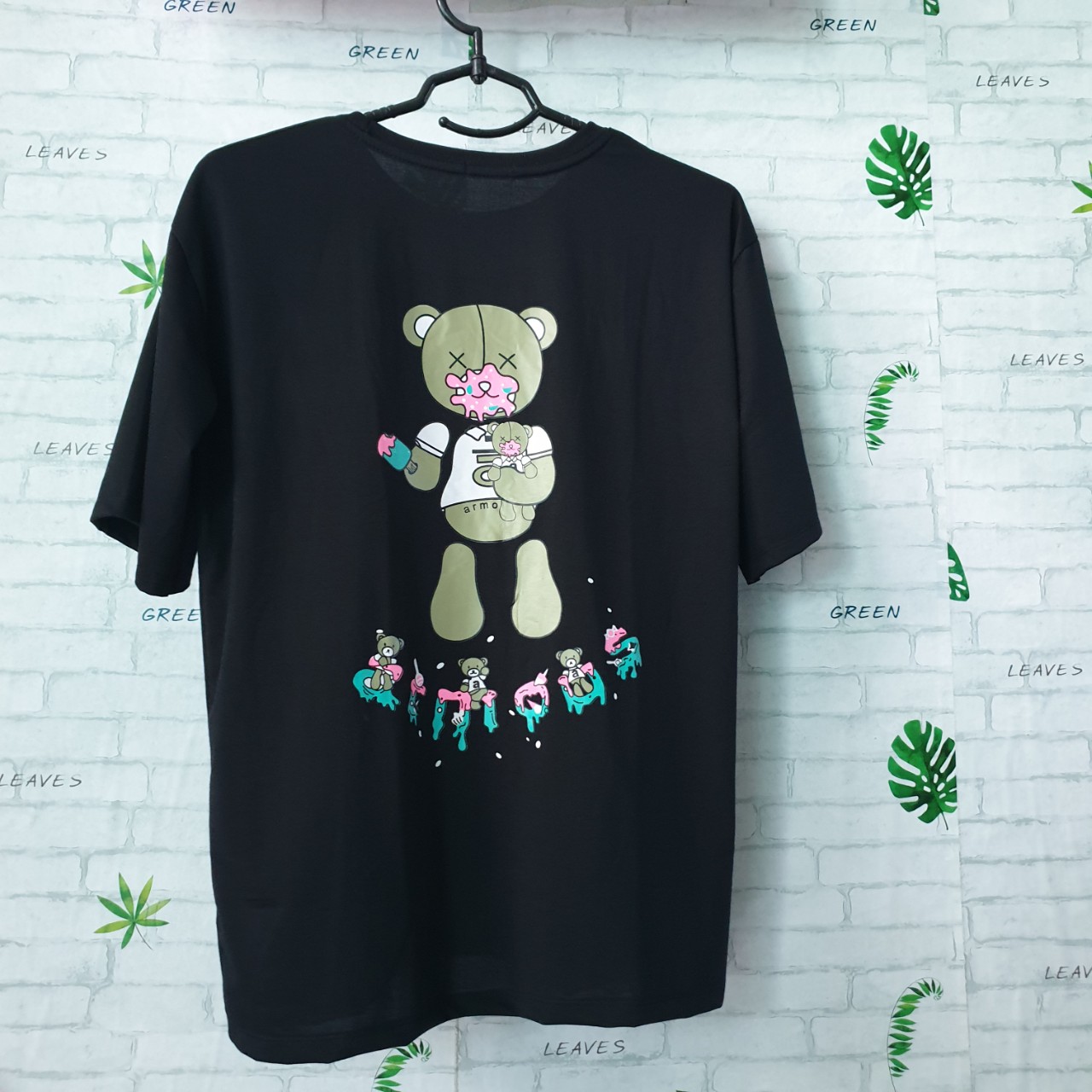 [ÁO THUN HOT TREND] ÁO THUN UNISEX TAY LỠ PHOM RỘNG NAM NỮ Hot Trend 2020- ÁO GẤU BÔNG- Free size 40-75kg - ALOHA STYLE - Chất liệu vải thấm hút tốt, thoải mái vận động