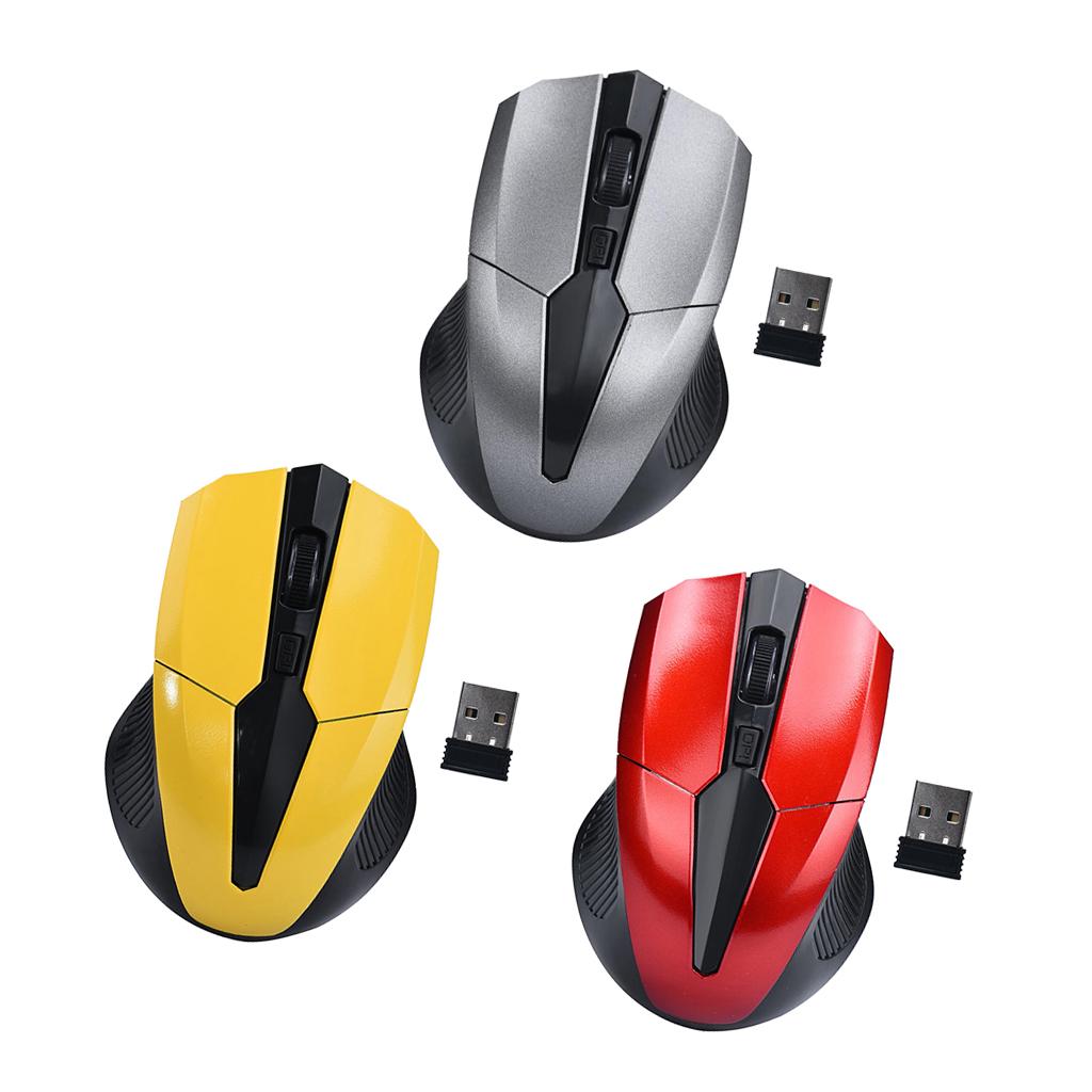 Wireless Optical Mouse, 2.4G Noiseless Mouse with USB Receiver - Portable Computer Mice for PC, Tablet, Laptop