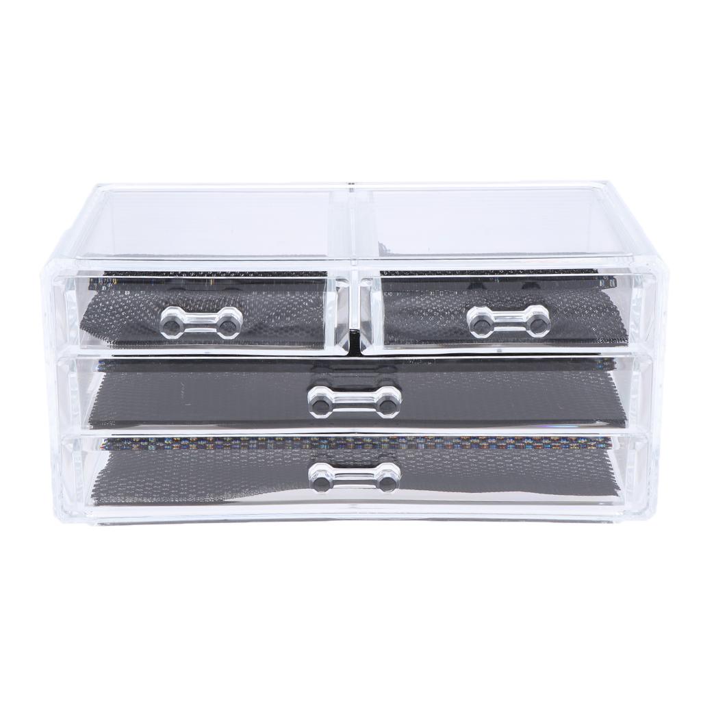 Acrylic Table Makeup Cosmetic Organizer Case Display Holder Storage Drawer 6