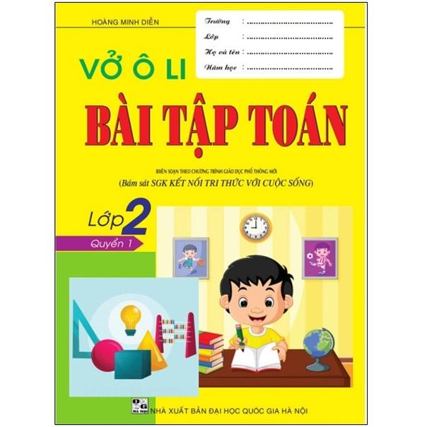 Sách - Vở ô li bài tập toán lớp 2 - Quyển 1