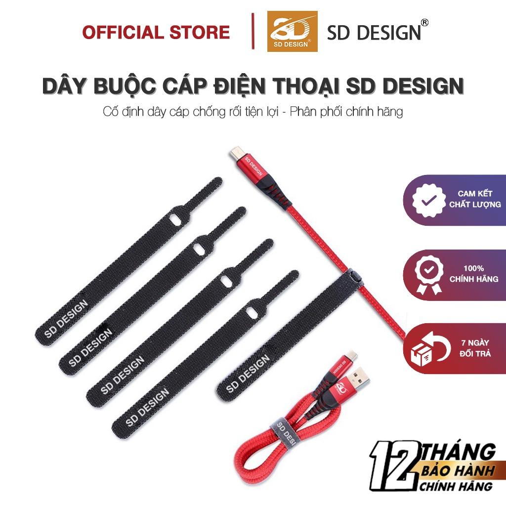 Dây Quấn cố định chống rối tiện lợi cho cáp sạc tai nghe SD Design