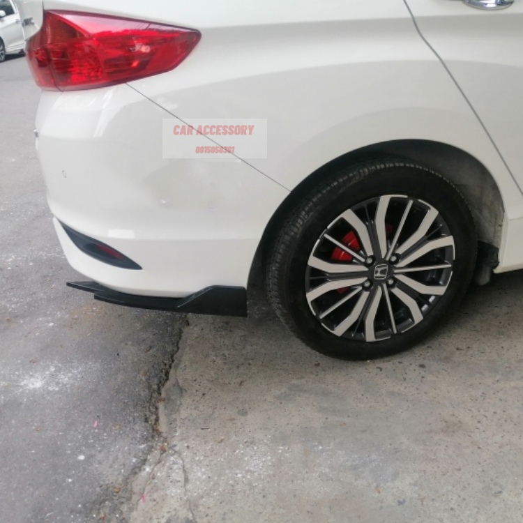 Bộ 2 ốp cản sau cho xe Honda City trang trí bảo vệ phía sau
