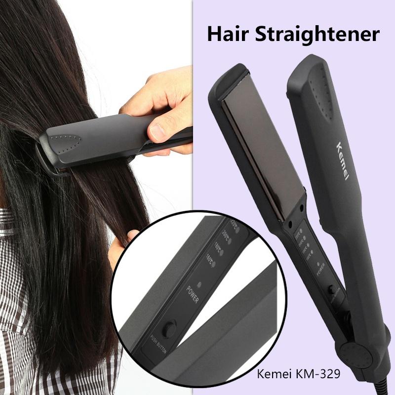 Máy Ép Tóc 4 Mức Chỉnh Nhiệt KM  Máy Là Tóc Duỗi Thẳng