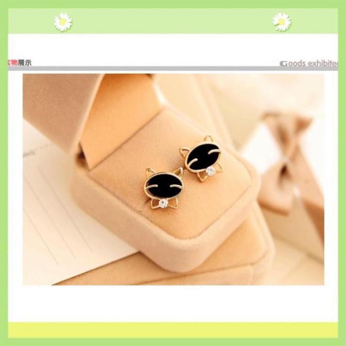 Bông Tai Mèo Đen Thời Trang Cao Cấp .HD