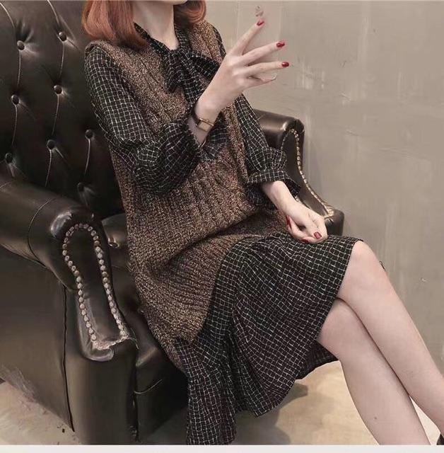 SÉT VÁY KẺ PHỐI GILE LEN SIÊU ĐẸP HÀNG QUẢNG CHÂU