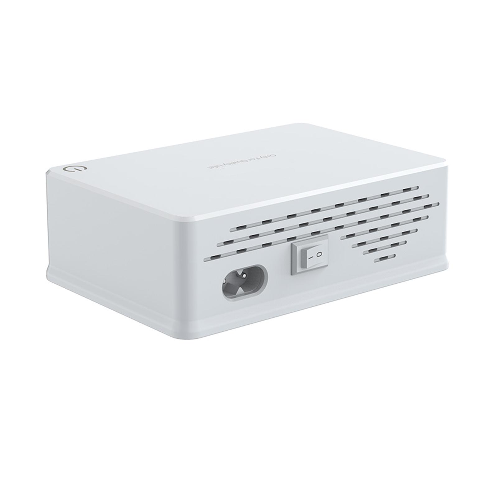 USB Wall Charger 110W 5-Port USB Charging Station Multi Port USB Hub Charger Compact Size LCD Display Compatible with Smartphone Tablet and Multiple Devices