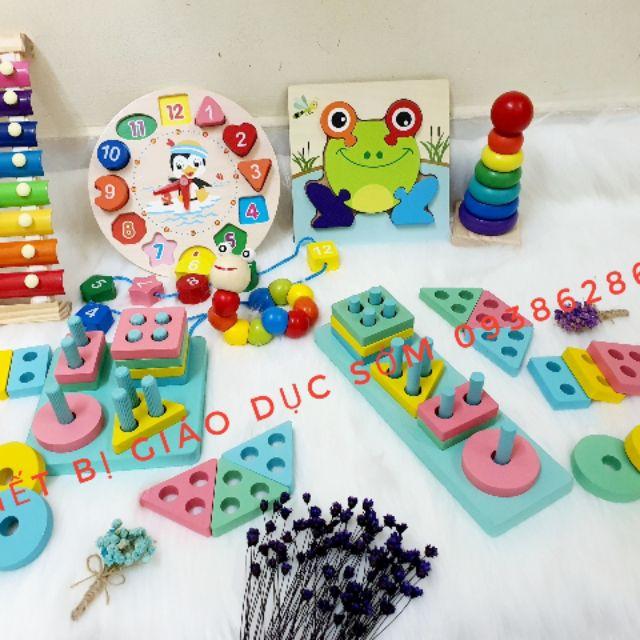 Combo 7 món đồ chơi gỗ