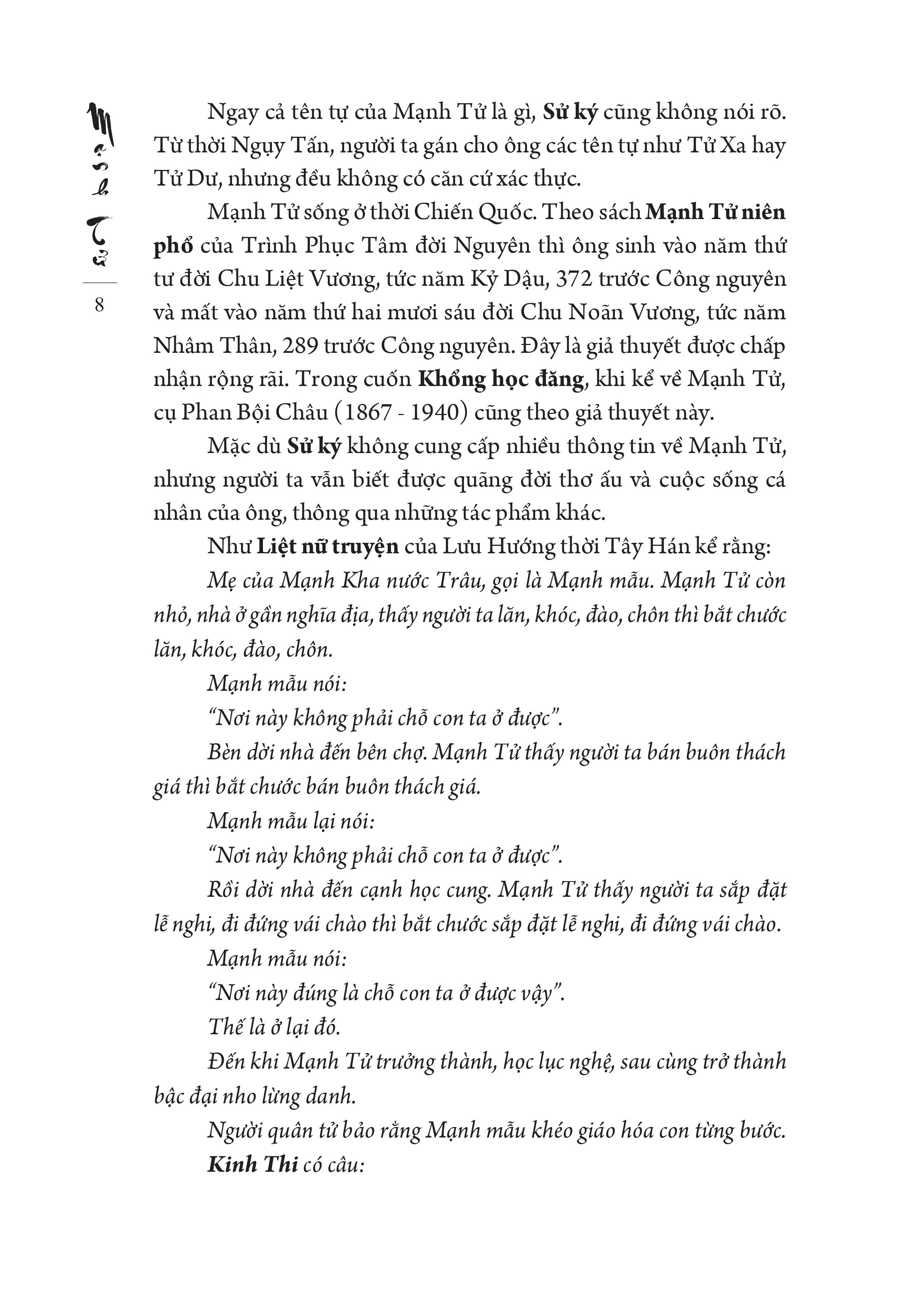 MẠNH TỬ (Bìa cứng)