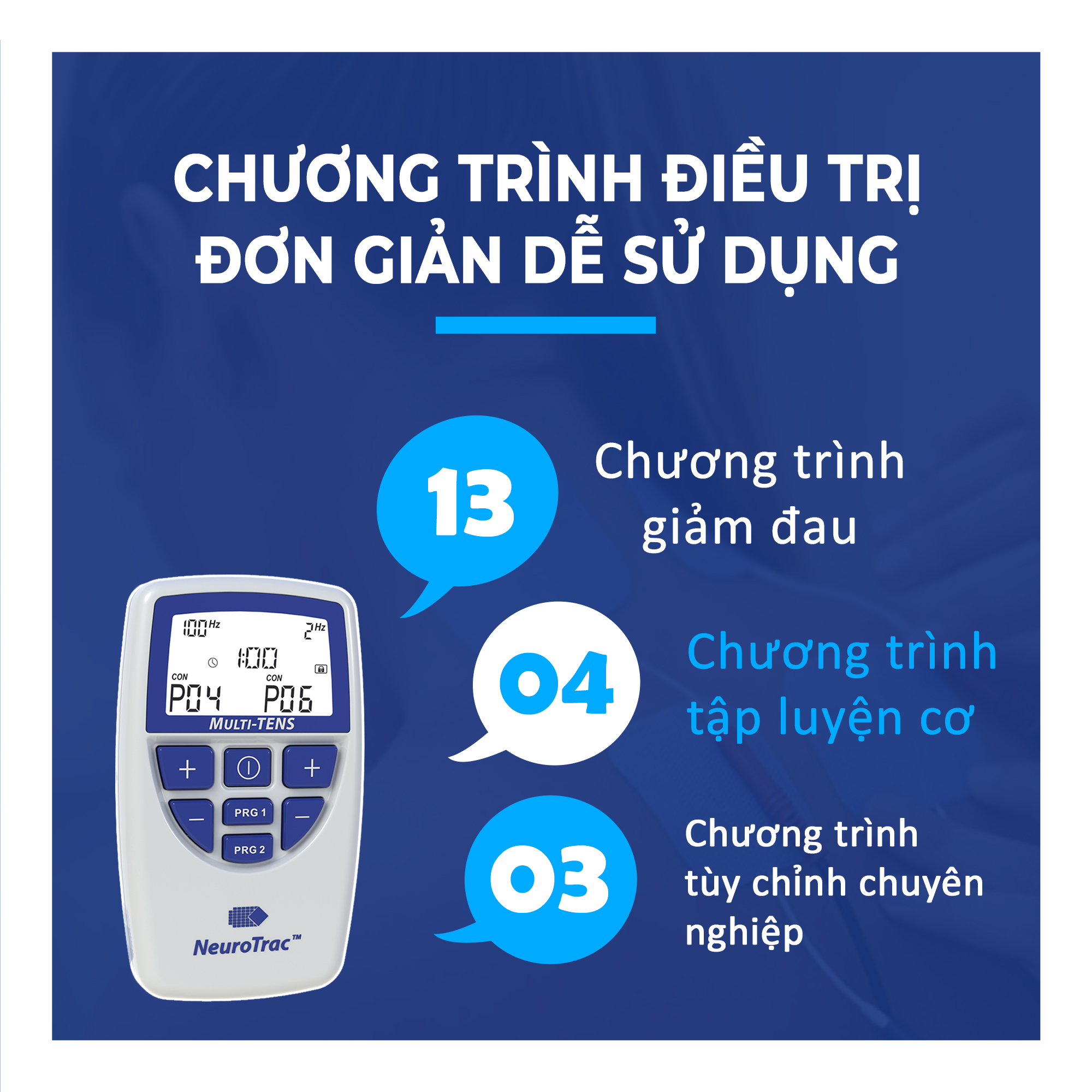 !!! SALE OFF!!! Máy massage điện trị liệu V2U healthcare Neurotrac Multi Tens