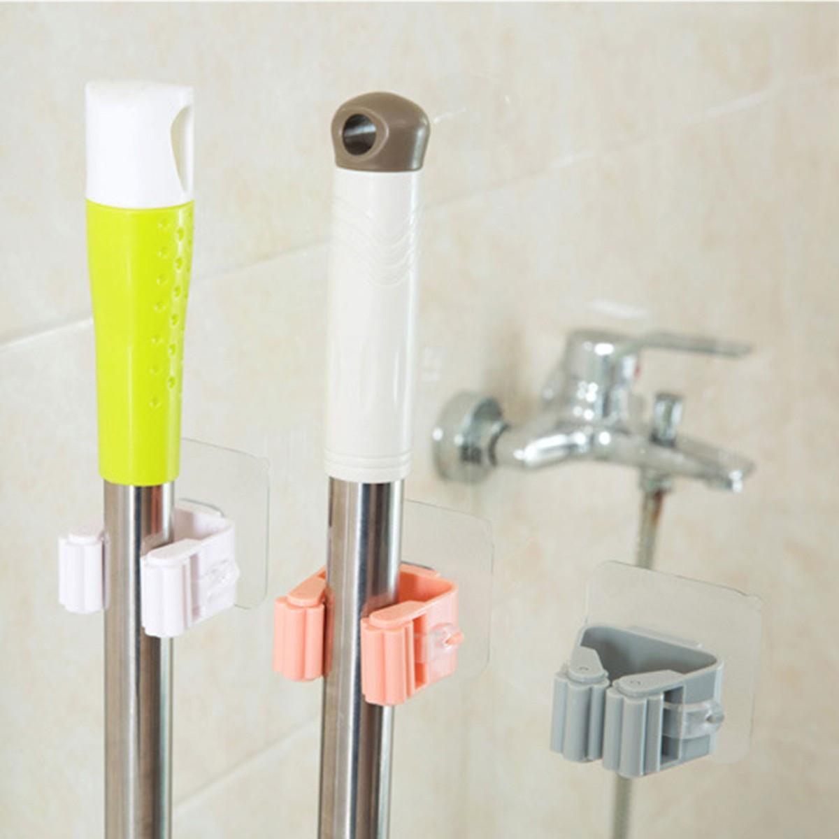 Kẹp Treo Đồ Dùng Về Sinh Chổi, Cây Lau Nhà Tiện Lợi Sạch Sẽ Cho Không Gian - Hàng Loại 1
