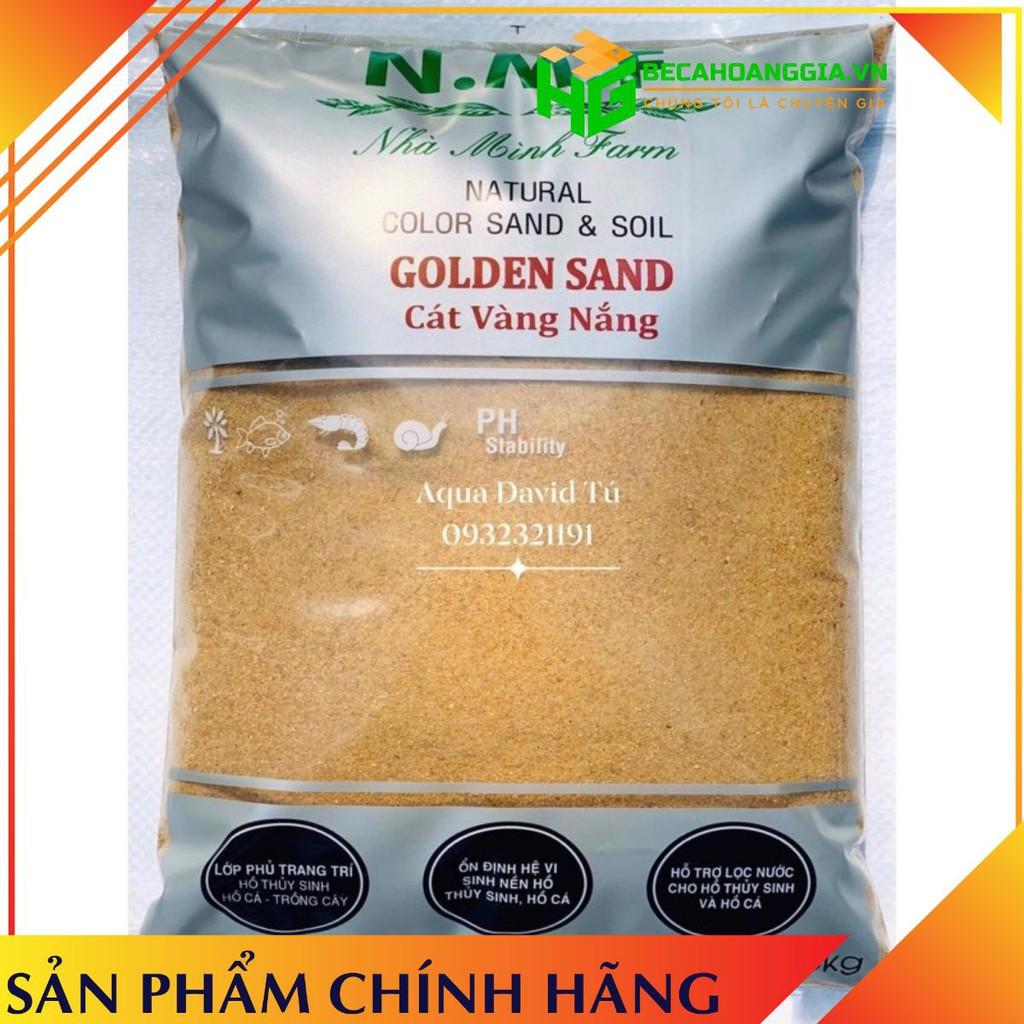 Cát nắng vàng & Sỏi nắng vàng trải nền bể cá cảnh