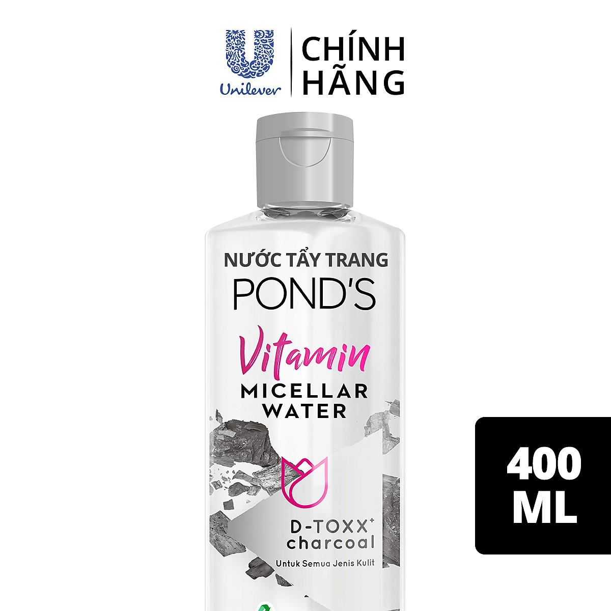 Nước Tẩy Trang Vitamin Và Tinh Than Tre Sạch Sâu Pond's Micellar Water 400ml
