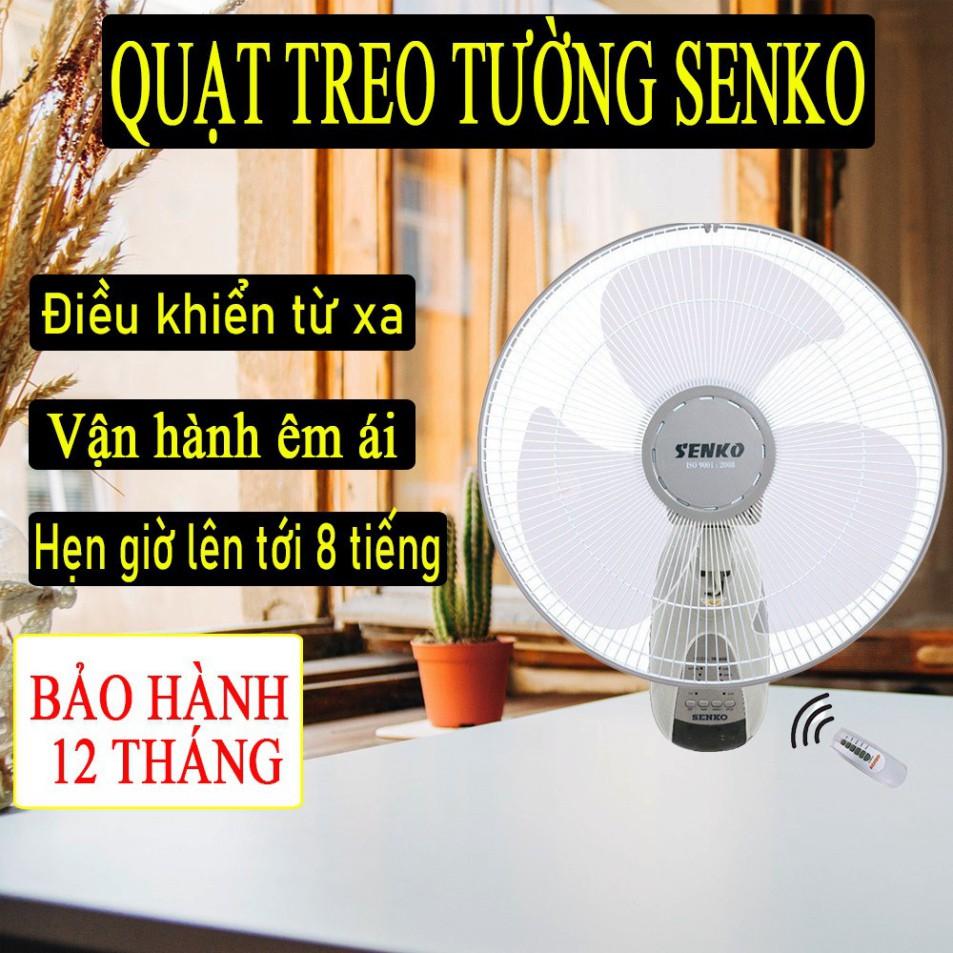 Quạt Treo Tường SENKO Điều Khiển Từ Xa Tiện Lợi, Quạt 3 Cánh To, Động Cơ Khỏe, Chạy Rất êm ( Bảo Hành 2 Năm )