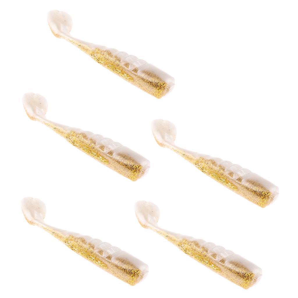 5 Pieces Floating Fishing Lures Bait Rainbow Fish Lures Fishing Bait Fishing Tools Swim Baits