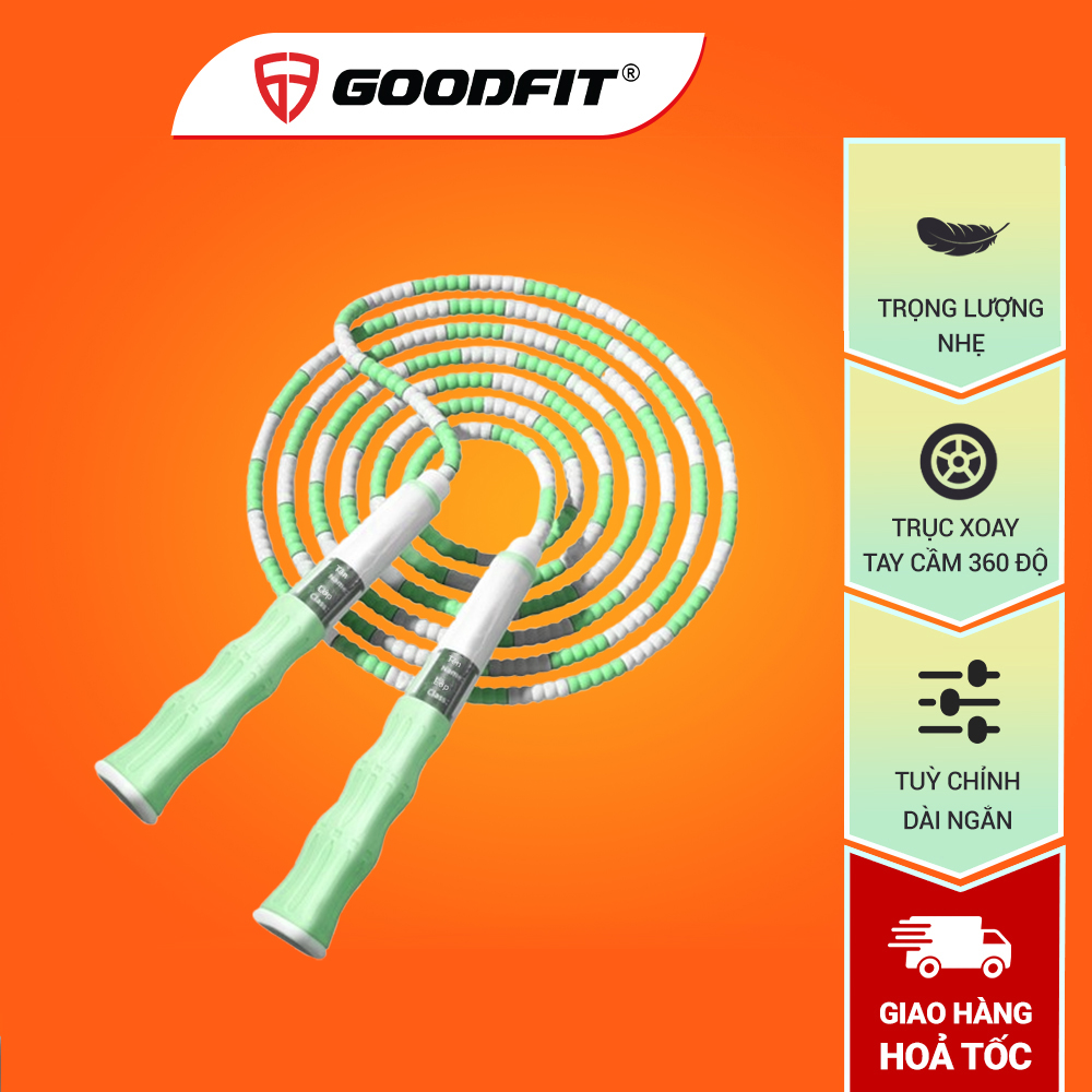 Dây nhảy thể dục, độ dài tùy chỉnh phù hợp người chơi mới, trẻ em chính hãng GoodFit GF905JR