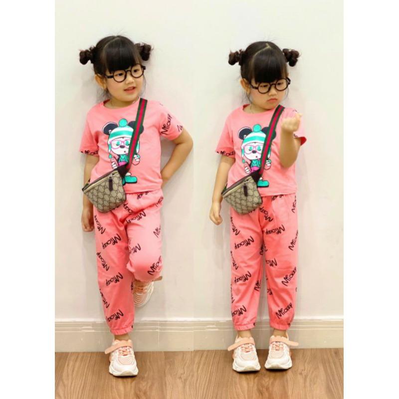 Bộ áo croptop quần dài siêu cưng - Đồ bộ trẻ em