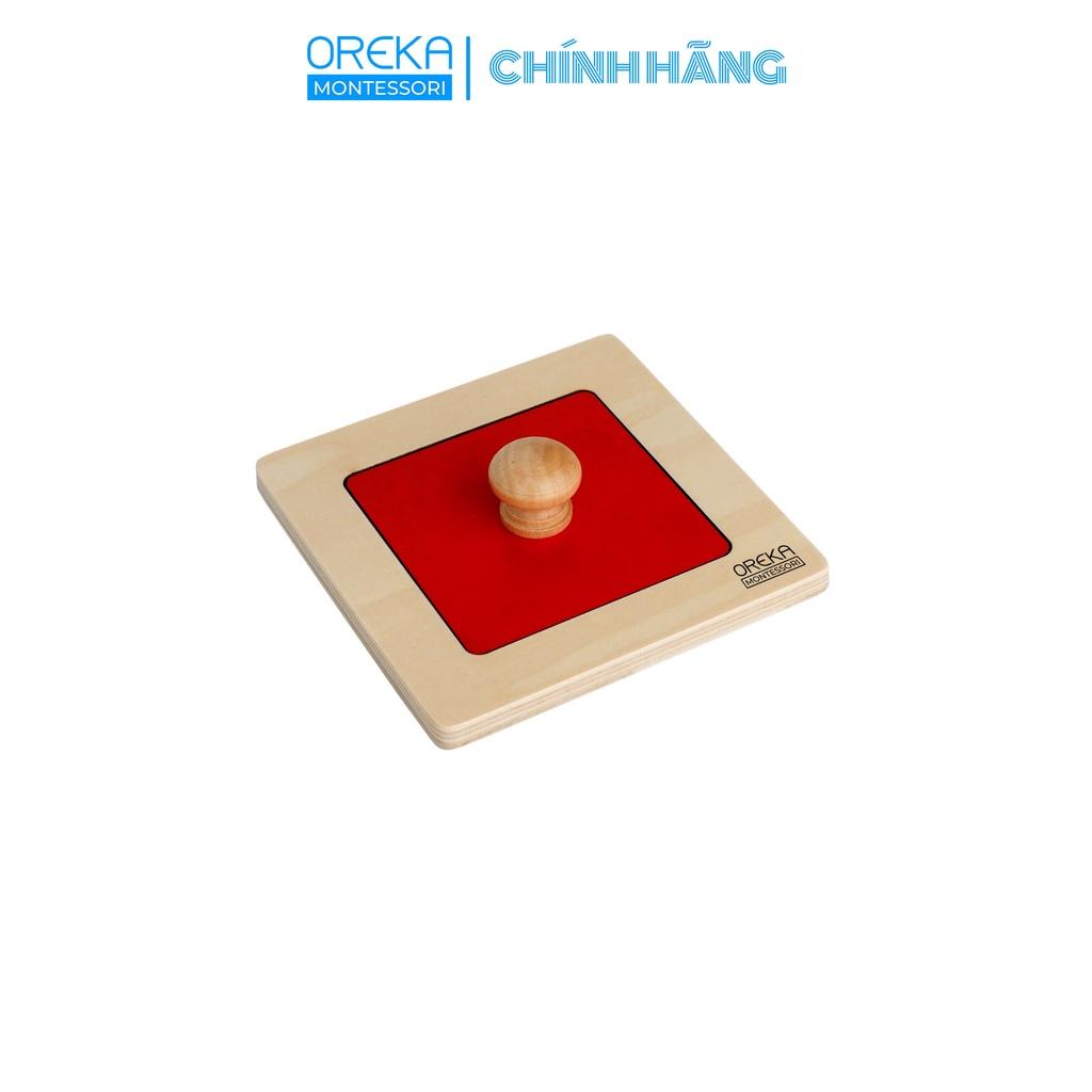 Đồ chơi trẻ em Oreka Montessori Ghép hình đơn: Hình vuông - 0140100