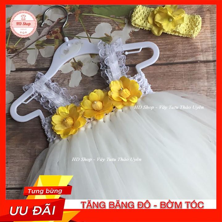 Váy công chúa cho bé 1 tuổi / 5 tuổi Váy trắng cho bé gái