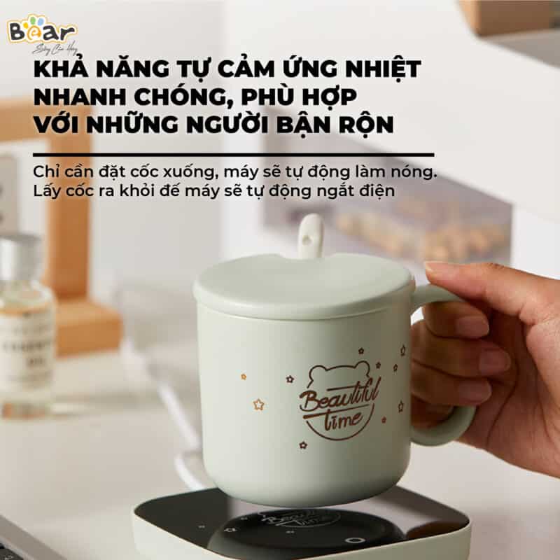 Đế hâm nóng đồ uống Bear DRBD-C16J5. Hàng chính hãng