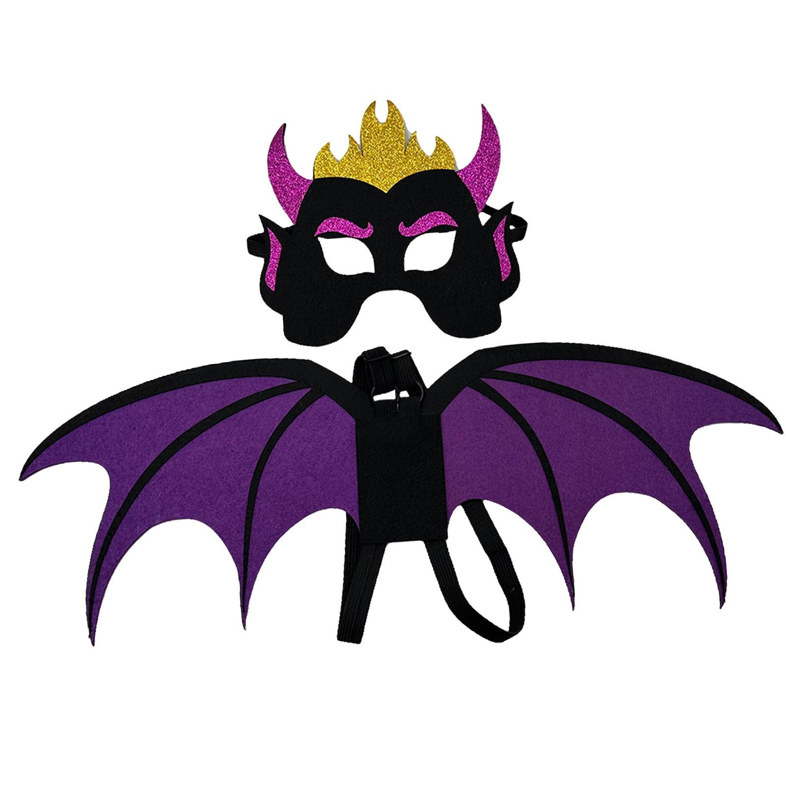 Kids Devil Costume Wing of Devil and Pretend Play Props Role Playing Costume Devil Costume Accessories for Stage Performance Cosplay Teens