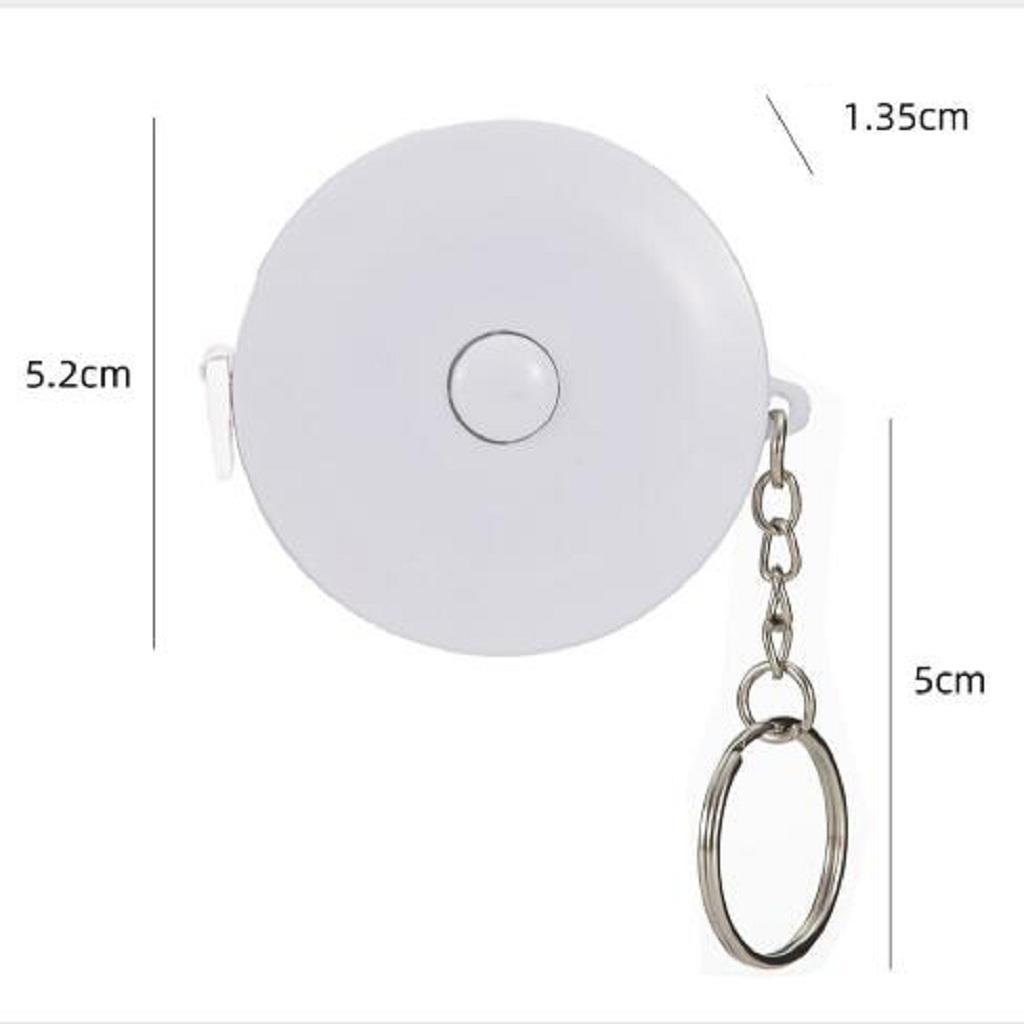 Measuring Ruler Soft Tape Pocket Tape Compact Portable with A Key