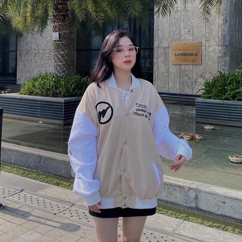 Áo Khoác Bomber Jacket WANNA ( nam nữ mặc được )