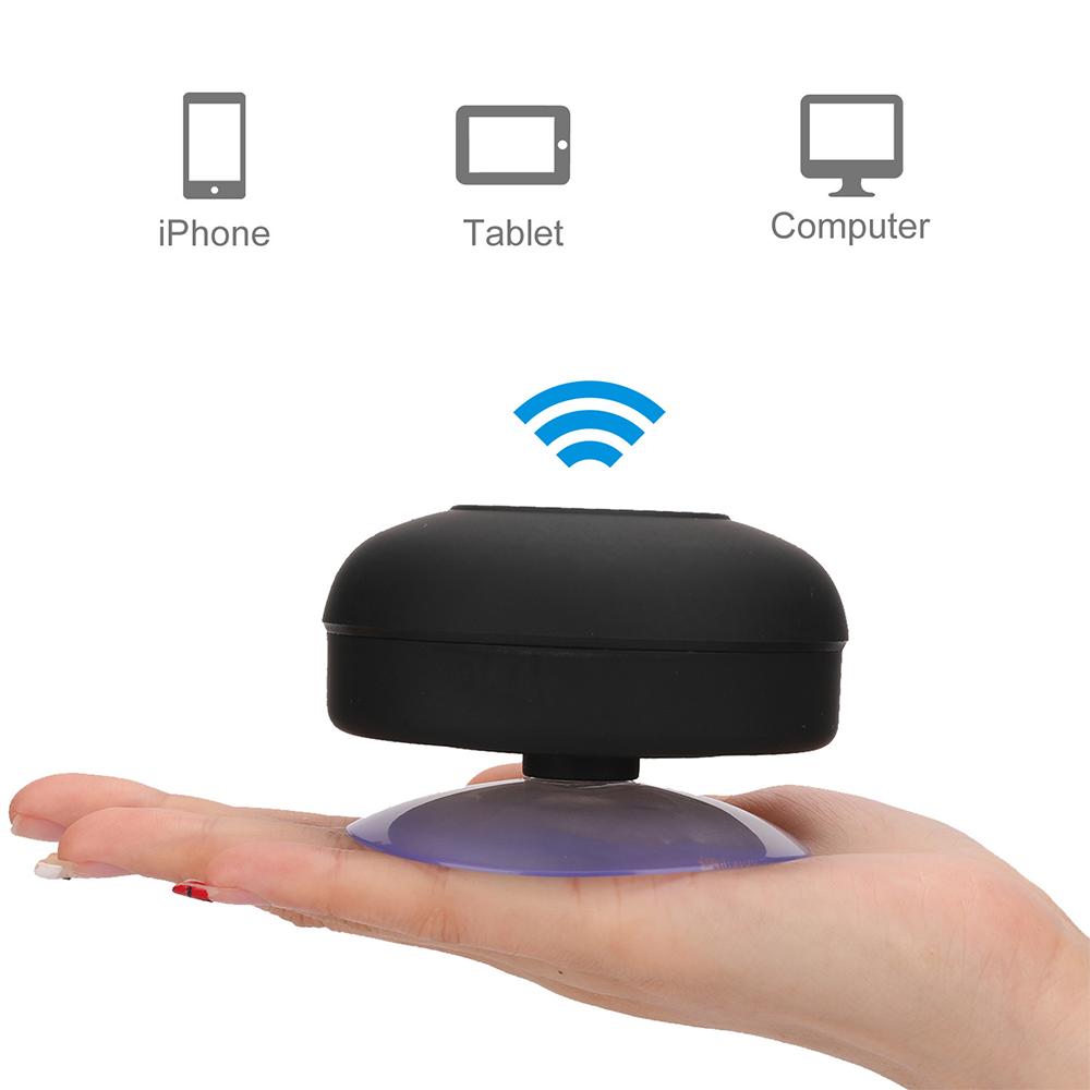 Loa Mút Bluetooth Mini Di Động Loa Rảnh Tay Không Dây Chống Nước Cho Phòng Tắm Vòi Sen Bể Bơi Ngoài Trời Màu sắc: đen