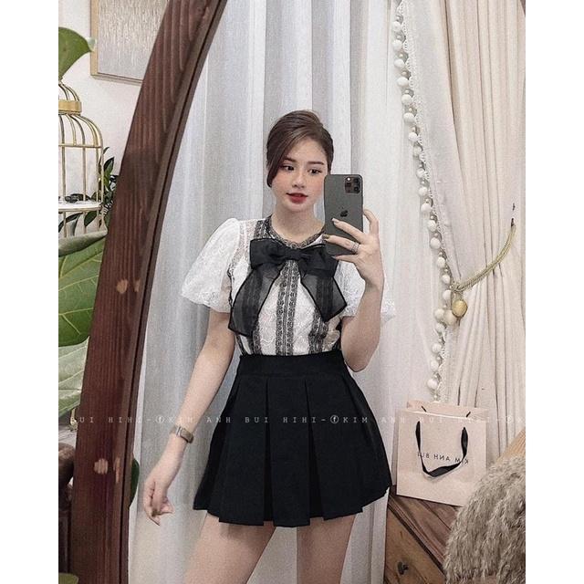 Chân váy xoè ly to, chân váy xếp li