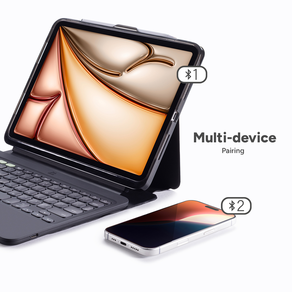 Ốp lưng kèm bàn phím ZAGG Pro Keys 2 dành cho iPad Air 11/13 (M2), Pro 11 (M4) - Hàng chính hãng