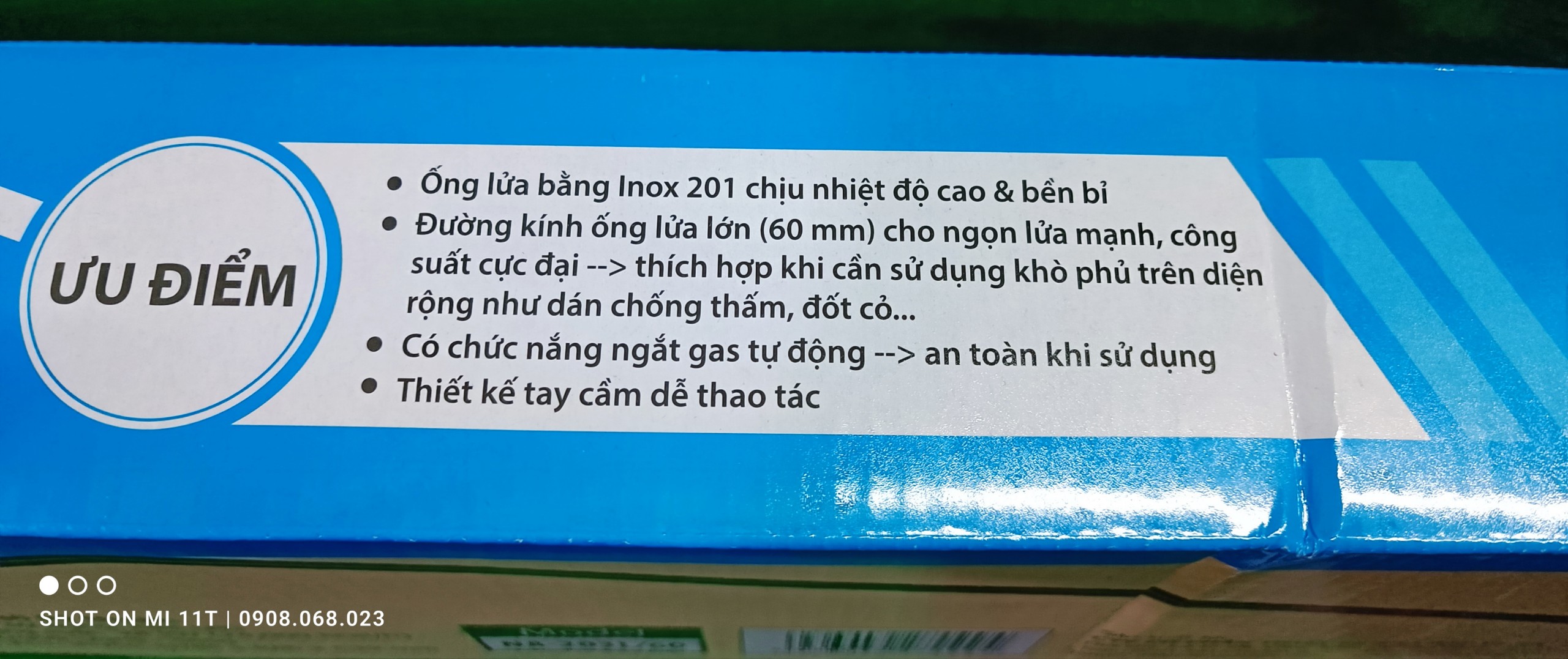 ĐÈN KHÒ GAS CÔNG NGHIỆP NA-203L/60 DÀI