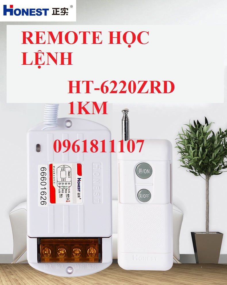 ĐIỀU KHIỂN TỪ XA HONEST HT- 6220 ZRD 1KM