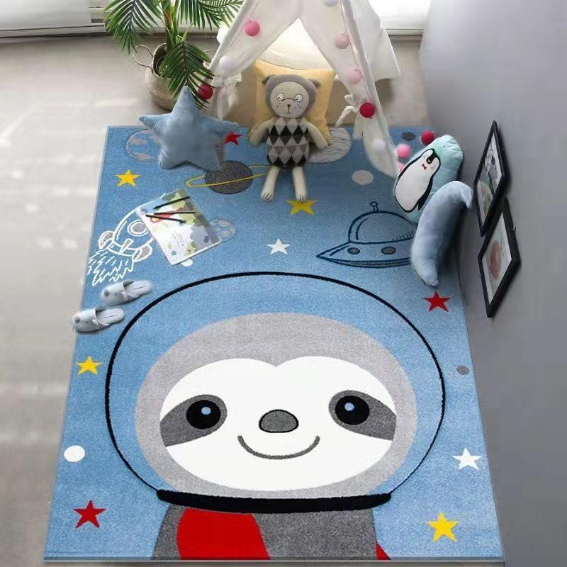 Trang chủ dễ thương phòng trẻ em thảm trải sàn phòng ngủ có thể ngồi ngủ chăn dày đầu giường phòng ngủ thảm phòng khách phim hoạt hình phòng khách.