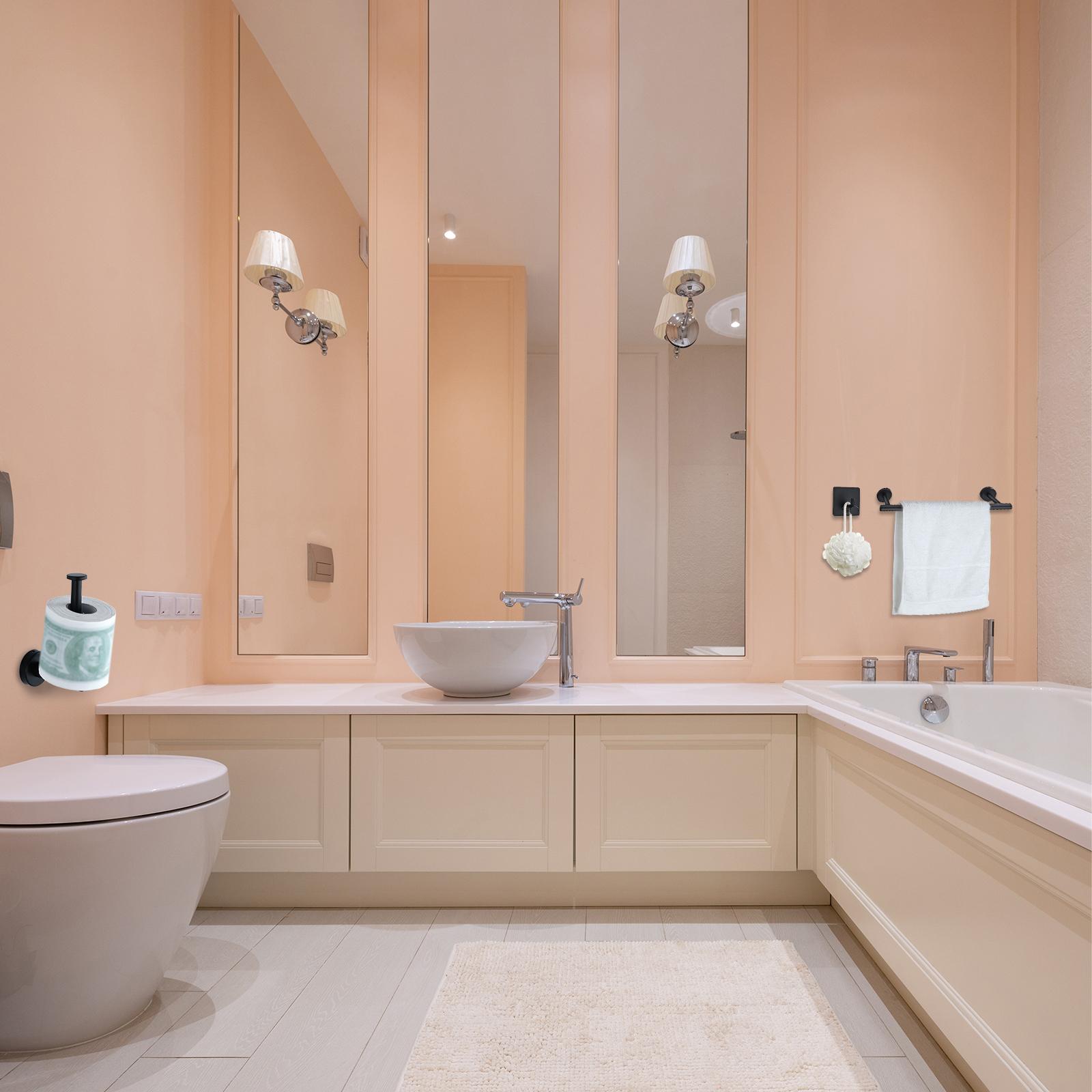 Thanh Treo Đồ Thép Không Gỉ Treo Tường 3 Móc Cho Phòng Tắm