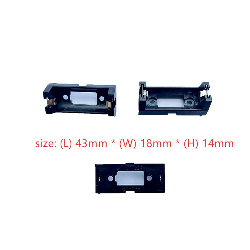 10 CHIẾC Hộp đựng pin CR123A X1 16340 Giá đỡ pin LIR123A Một pin Miếng dán mạ vàng SMD Màu sắc: 10 CÁI