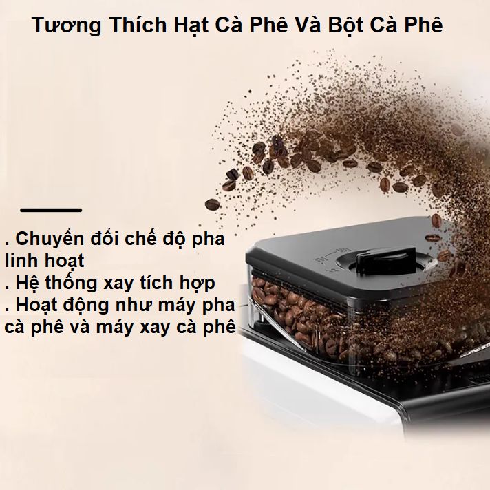 [HÀNG NHẬP KHẨU] Máy pha cà phê Drip xay và pha tự động, thương hiệu Hà Lan cao cấp Philips - HD7901/10
